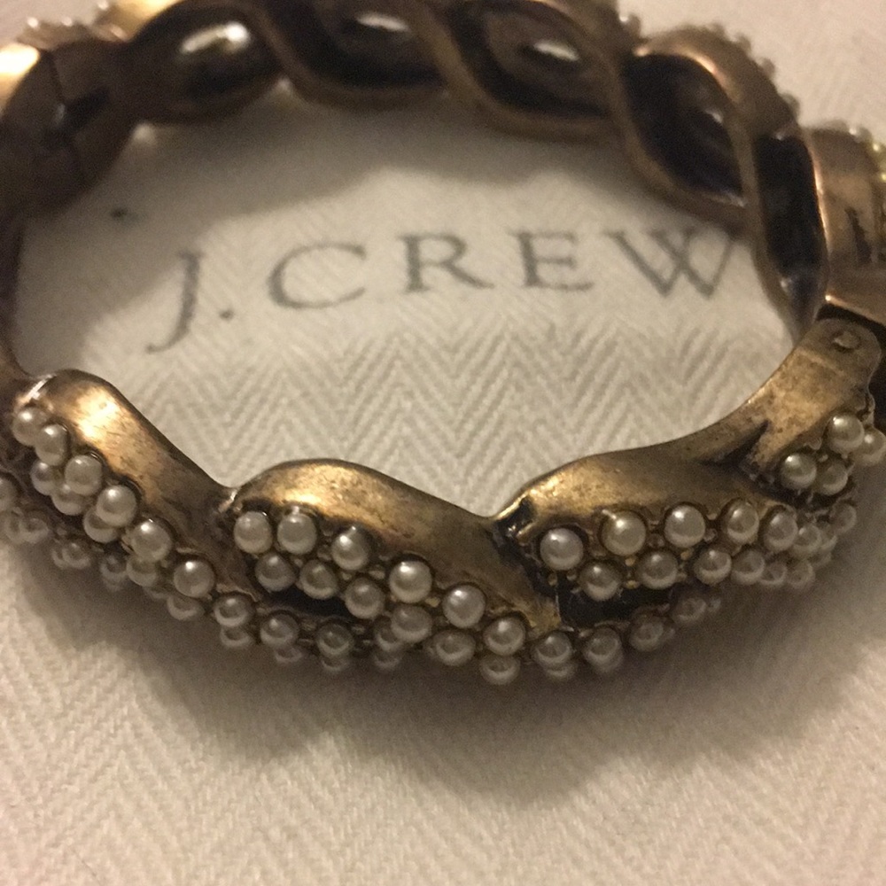 J.Crew Braided Pearl Bracelet